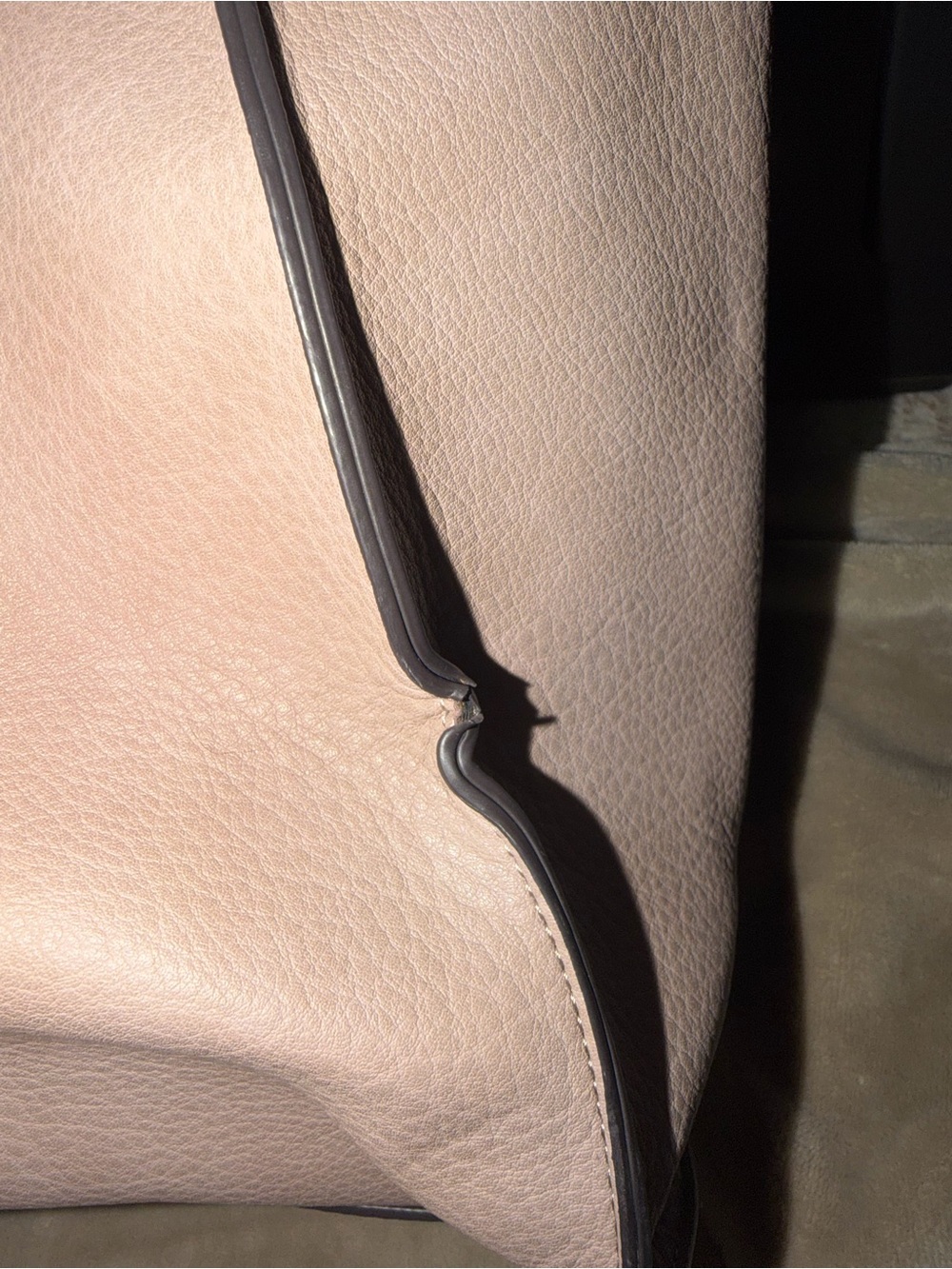 Calvin Klein beige Leather Tote with Silver-Tone Rings - Picture 6 of 6